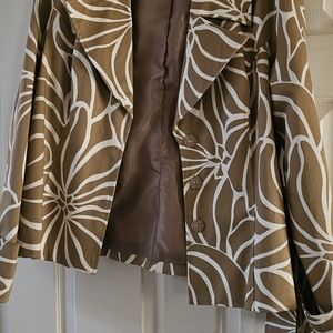 Brown Floral Women's Jacket